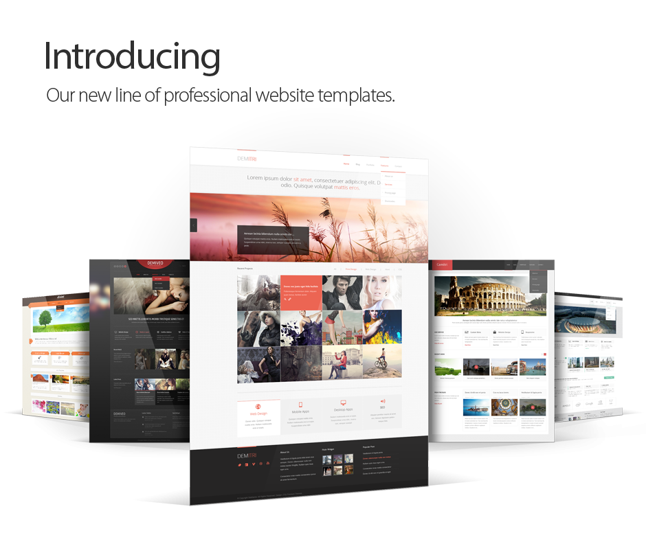 Introducing our new line of professional website templates